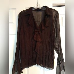 10. Long Sleeve Sheer Top